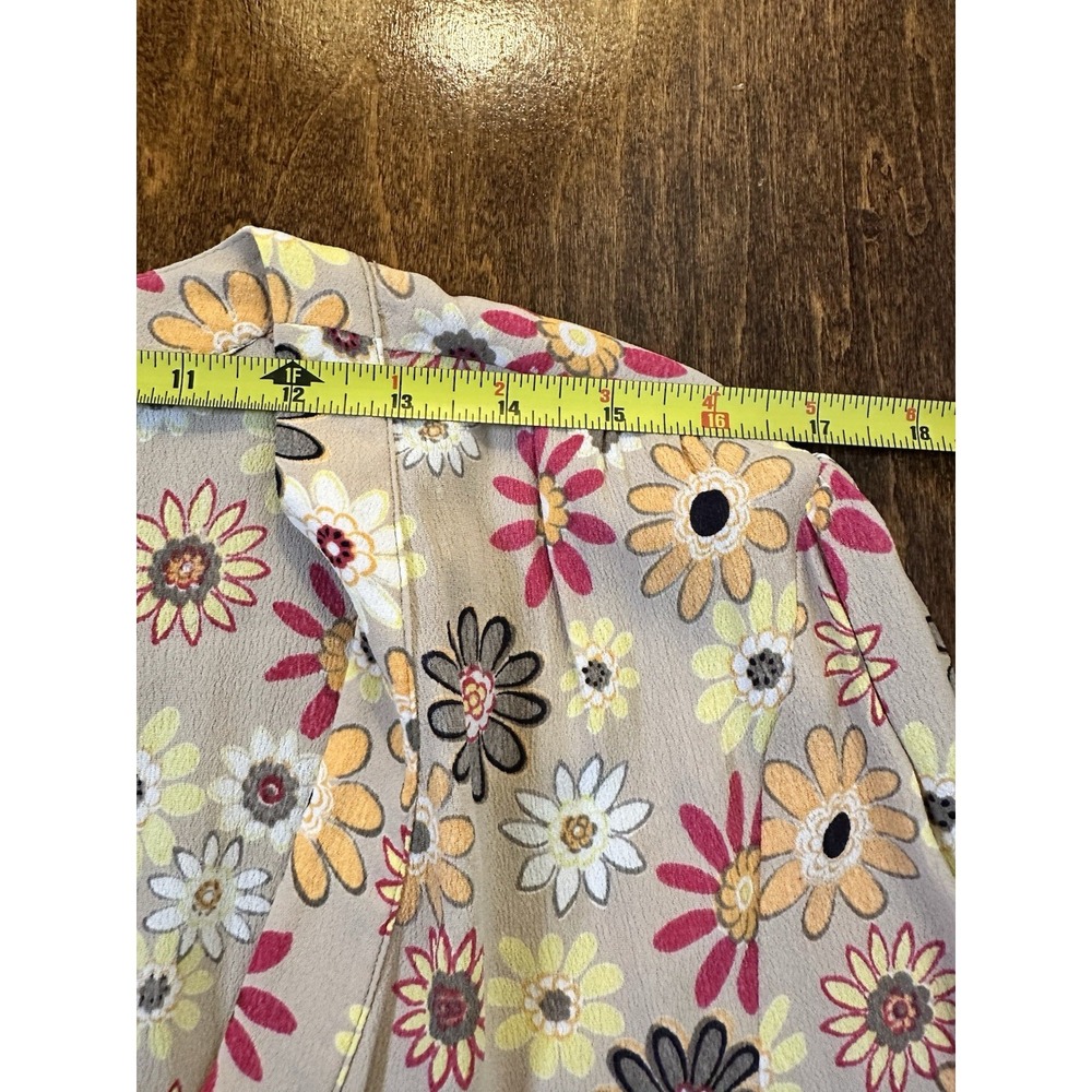 Monte Floral Maxi Dress Floral Full Button Sz L Boho Cottage Core $125 new - Picture 7 of 11